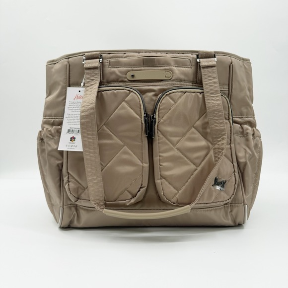 lug Handbags - Lug Trotter Tote Bag in Sand Star Interior Print NWT Tote Work Bag Carry On